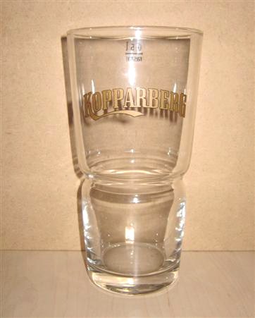 beer glass from the Kopparberg brewery in Sweden with the inscription 'Kopparberg'