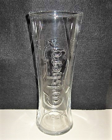 beer glass from the Carlsberg brewery in Denmark with the inscription 'Carlsberg 1847'