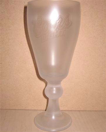 beer glass from the Coor's brewery in U.S.A. with the inscription 'Coors Light'