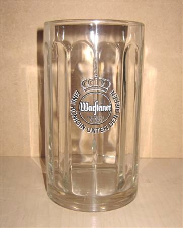 beer glass from the Warsteiner brewery in Germany with the inscription 'Warsteiner Premium verum Eine Konigin Unter Den Bieren.'