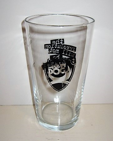 beer glass from the Brew Dog brewery in Scotland with the inscription 'Brew Dog'