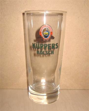 beer glass from the Radeberger Gruppe  brewery in Germany with the inscription 'Kuppers Kolsch'