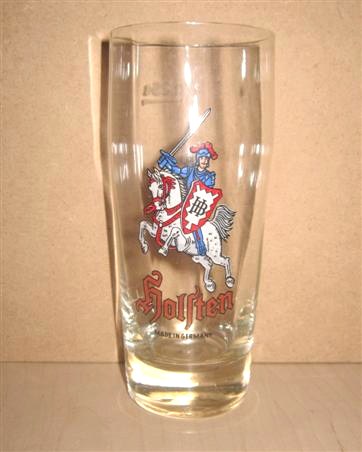 beer glass from the Holsten brewery in Germany with the inscription 'Holsten Made In Germany'
