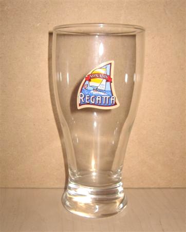 beer glass from the Adnams brewery in England with the inscription 'Adnams Regatta
'