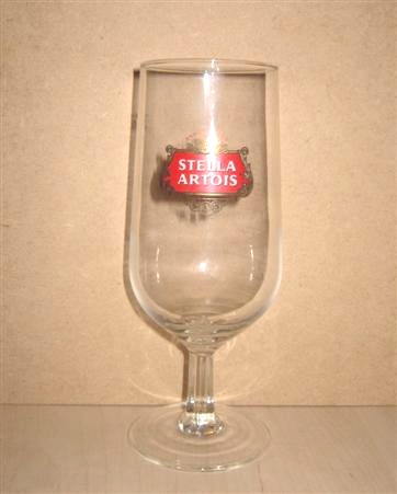 beer glass from the Stella Artois brewery in Belgium with the inscription 'Anno 1366 Stella Artois'