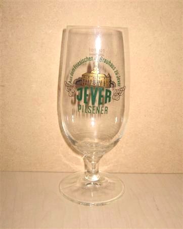 beer glass from the Jever  brewery in Germany with the inscription 'Ausdem Friesischen Brauhas ZU Jever Jever Pilsener'