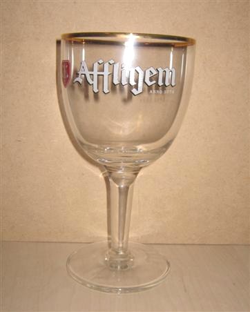 beer glass from the Affligem brewery in Belgium with the inscription 'Affligem Anno 1074'
