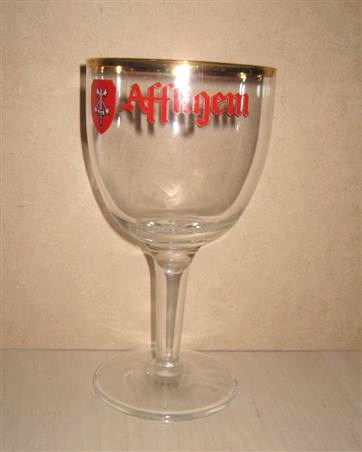 beer glass from the Affligem brewery in Belgium with the inscription 'Affligem Anno '