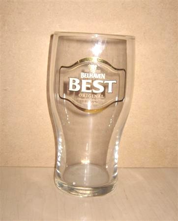 beer glass from the Belhaven brewery in Scotland with the inscription 'Belhaven Best Original'