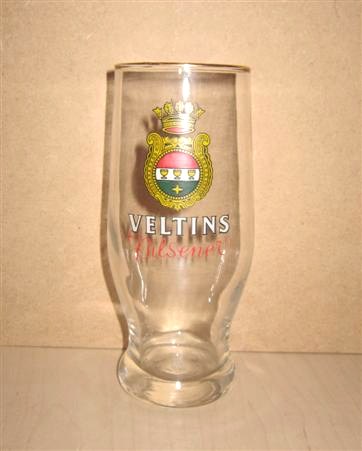 beer glass from the Veltins  brewery in Germany with the inscription 'Veltins Pilsener'