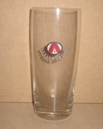 beer glass from the Stella Artois brewery in Belgium with the inscription 'Stella Artois'