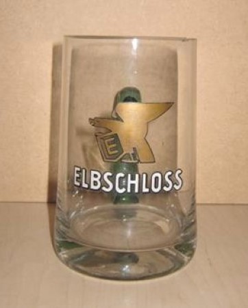 beer glass from the Elbschloss brewery in Germany with the inscription 'Elbschloss'