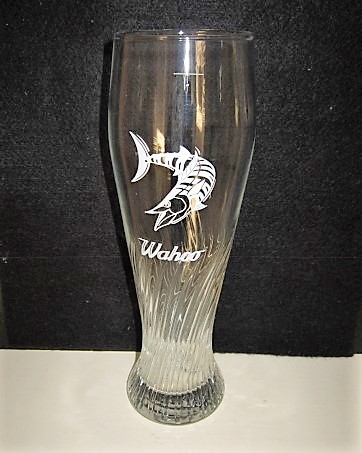 beer glass from the Gage Roads Brewing Company brewery in Australia with the inscription 'Wahoo'