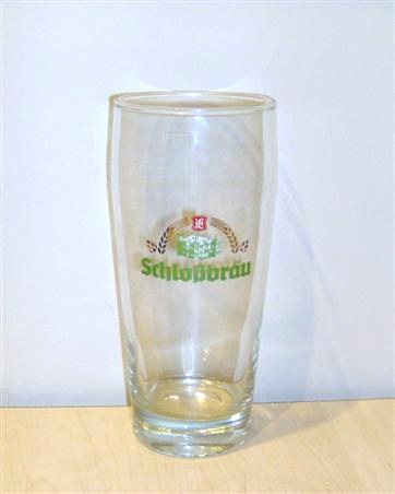 beer glass from the Schlossbru  brewery in Germany with the inscription 'Schlossbrau'