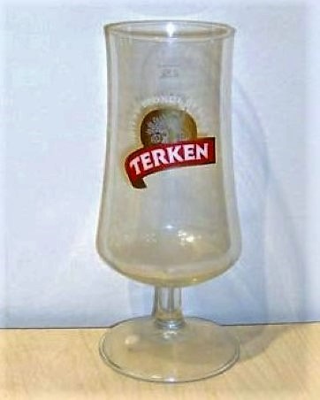 beer glass from the Terken brewery in France with the inscription 'Biere Blonde Deluxe Terken'