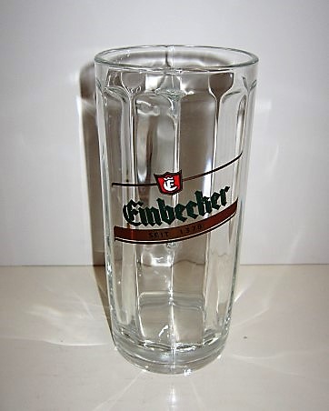 beer glass from the Einbecker Brauhaus brewery in Germany with the inscription 'Einbecher Seit 1378'