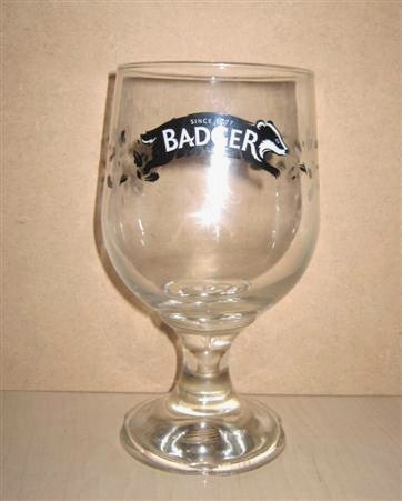 beer glass from the Hall & Woodhouse brewery in England with the inscription 'Since 1777 Badger'