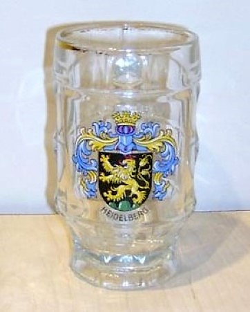 beer glass from the Heidelberg brewery in Germany with the inscription 'Heidelberg'