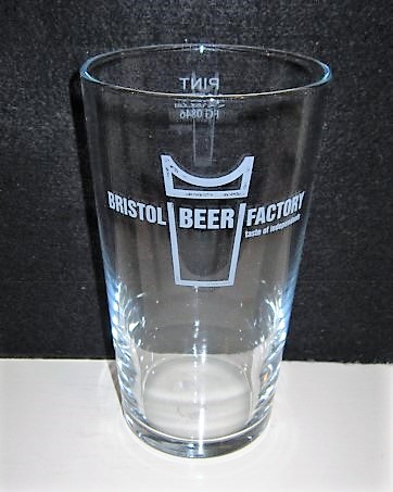 beer glass from the Bristol Beer Factory  brewery in England with the inscription 'Bristol Beer Factory Taste Of  Independents'