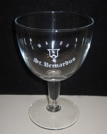 beer glass from the St. Bernardus  brewery in Belgium with the inscription 'Watou St. Bernardus '