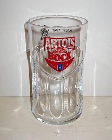 beer glass from the Stella Artois brewery in Belgium with the inscription 'Artois Bock'