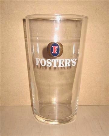 beer glass from the Foster's brewery in Australia with the inscription 'Foster's'