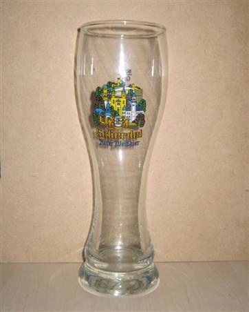 beer glass from the Scherdel OHG brewery in Germany with the inscription 'Scherdel Hofer Weibhier'