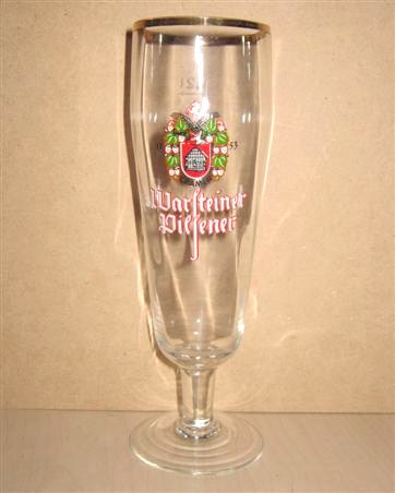beer glass from the Warsteiner brewery in Germany with the inscription '1753 Cramer Warsteiner Pilsener '