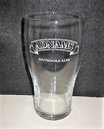 beer glass from the Adnams brewery in England with the inscription 'Adnams Southwold Ales'