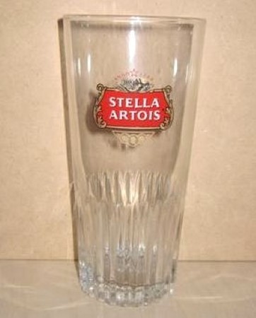 beer glass from the Stella Artois brewery in Belgium with the inscription 'Anno 1366 Stella Artois'