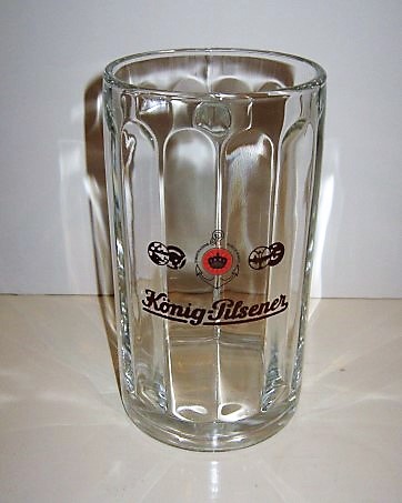 beer glass from the Konig  brewery in Germany with the inscription 'Konig Pilsener'