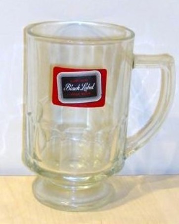 beer glass from the Carling brewery in Canada with the inscription 'Carling Black Label Lager beer'