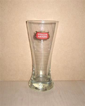 beer glass from the Stella Artois brewery in Belgium with the inscription 'Stella Artois'