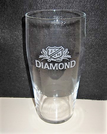 beer glass from the Joseph Holt brewery in England with the inscription 'J H Diamond'