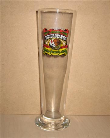 beer glass from the Liefmans brewery in Belgium with the inscription 'Foudroyante'