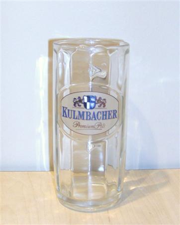 beer glass from the Kulmbacher brewery in Germany with the inscription 'Kulmbacher Premium Pils'