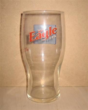 beer glass from the Charles Wells brewery in England with the inscription 'Wells Eagle IPA'
