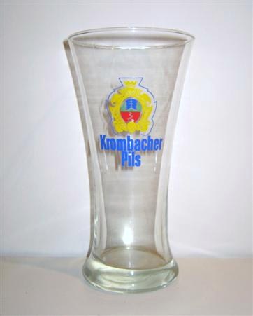 beer glass from the Krombacher brewery in Germany with the inscription 'Krombacher Pils'