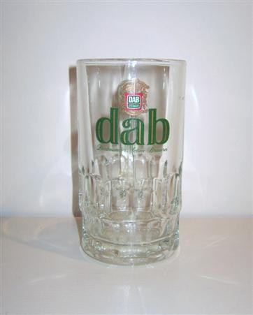 beer glass from the Dab brewery in Germany with the inscription 'Dab. Dab Dortmunder Actien Brauerei'