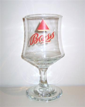 beer glass from the Bass  brewery in England with the inscription 'Bass'