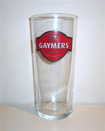 beer glass from the Matthew Clark  brewery in England with the inscription 'Est 1770 Gaymers.  Original Cider '