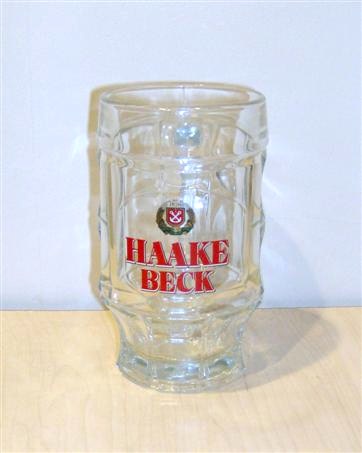 beer glass from the Beck & Co. brewery in Germany with the inscription 'Haake Beck'