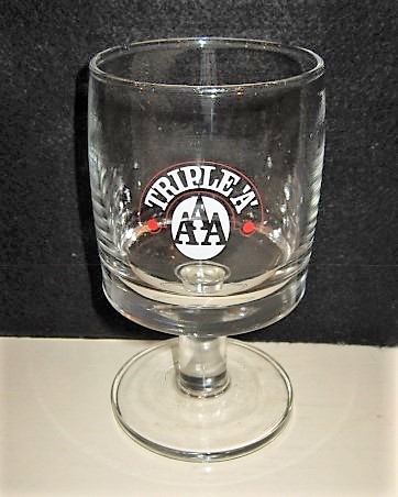 beer glass from the Ind Coope brewery in England with the inscription 'Tripple A. AAA'