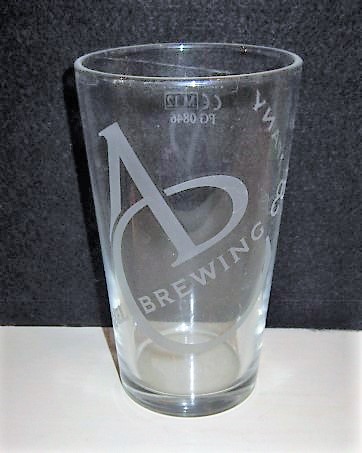 beer glass from the Andwell  brewery in England with the inscription 'Andwell Brewing Company'