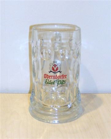 beer glass from the Stuttgarter Hofbru brewery in Germany with the inscription 'Oberndorfer Edel-Pils'