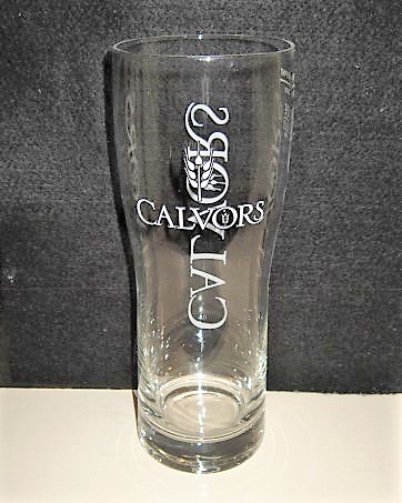 beer glass from the Calvors  brewery in England with the inscription 'Calvors '