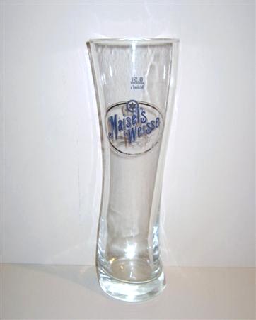 beer glass from the Gebruder Maisel brewery in Germany with the inscription 'Maisel's Weisse '