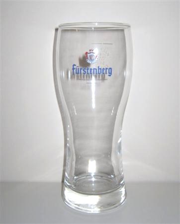 beer glass from the Furstenberg  brewery in Germany with the inscription 'Furstenberg Forstliche Privatbauerei Germany'