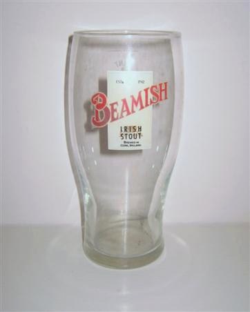 beer glass from the Beamish brewery in Ireland with the inscription 'Est 1792 Beamish Irish Stout. Brewed In Cork Ireland'