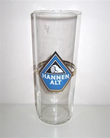 beer glass from the Hannen  brewery in Germany with the inscription 'Hannen Alt'